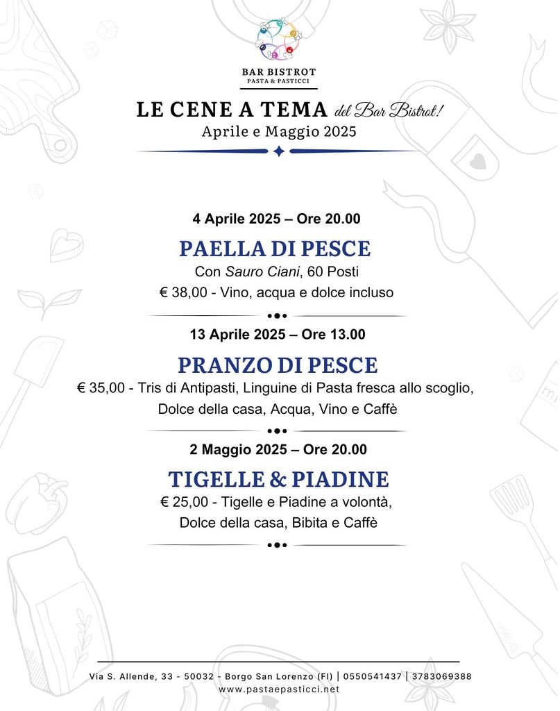 Eventi Bar Bistrot